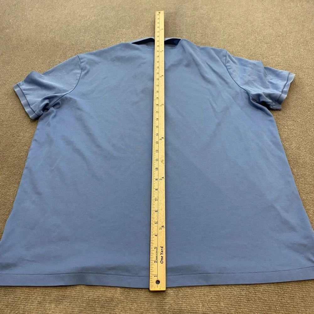 Polo Ralph Lauren Polo Shirt Mens XL Faded Blue Flesh Pony‎ Logo Short Sleeve